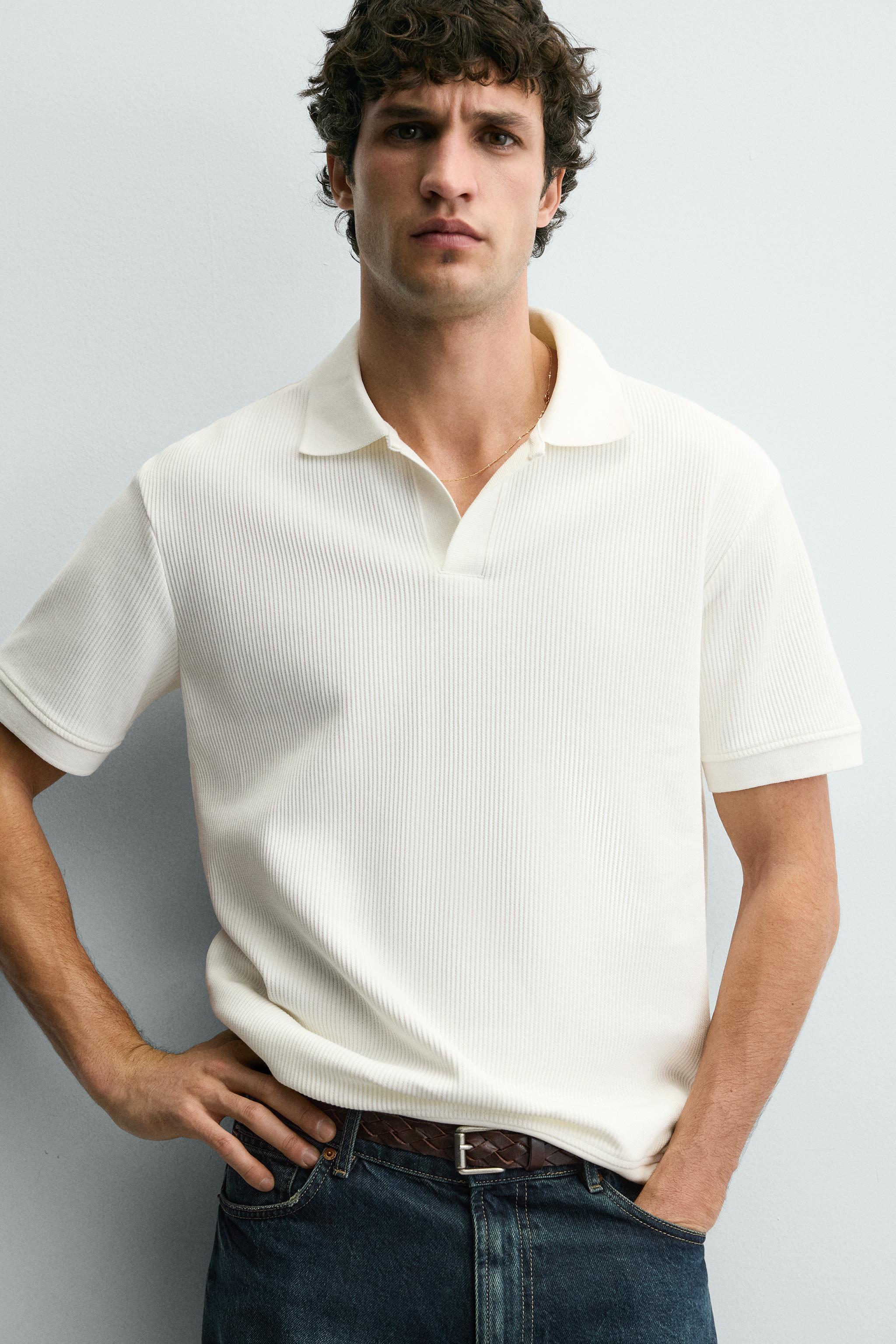 VERTICAL TEXTURED POLO